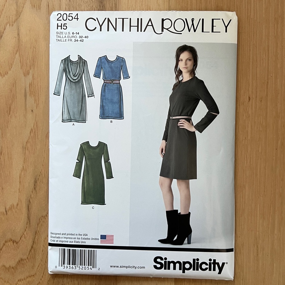 Simplicity 2054 Cynthia Rowley Sewing Pattern